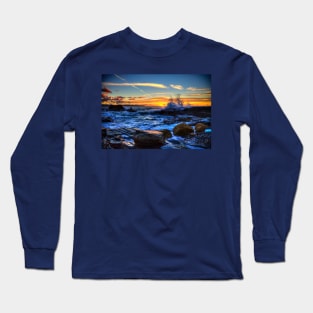 Cornish Sunset, Hayle Beach, Cornwall, UK Long Sleeve T-Shirt